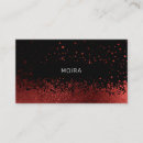 Search for black red business cards Salon