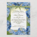 Search for blue hydrangea birthday invitations Elegant