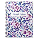 Search for purple and blue notebooks Modern