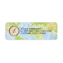 Search for traveler return address labels World map