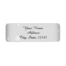 Search for snowflake wedding return address labels White