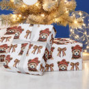 Search for christmas bear wrapping paper Rustic