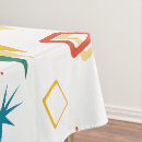 Search for 1950s tablecloths Space age