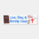 Search for worship bumper stickers Jesus