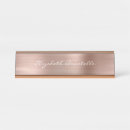 Search for rose gold name plates Metallic