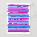 Search for purple stripes postcards Blue