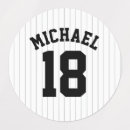 Search for baseball numbers stickers Sport