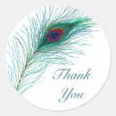 Search for peacock thank you stickers Blue