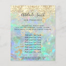 Search for background glitter flyers Aesthetician