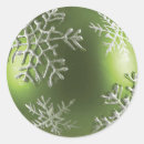 Search for green ornament stickers Snow
