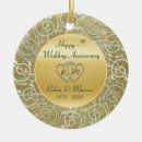 Search for 20th wedding anniversary christmas tree decorations Gold