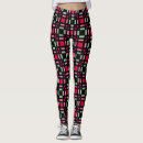 Search for red and green plaid leggings Black