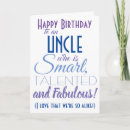 Search for uncle birthday cards Typography