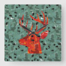 Search for deer head clocks Reindeer