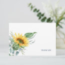 Search for sunflower thank you cards Botanical