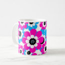 Search for bright floral mugs White background