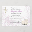 Search for lamb christening invitations Floral