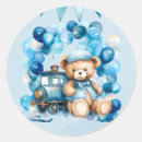 Search for train baby shower stickers Boy
