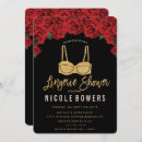 Search for red black bridal shower invitations Glitter