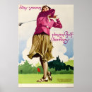 Search for classic golf posters Classic travel illustration