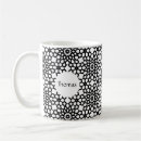 Search for black and white snowflake mugs Modern