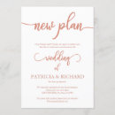 Search for new plan wedding invitations Change of plans