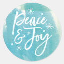 Search for peace and joy stickers Blue