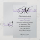Search for purple and silver wedding invitations Script