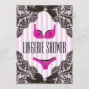 Search for cute lingerie bridal shower invitations Pink