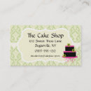 Search for wedding cake business cards Vintage