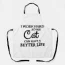 Search for hard work aprons Kitten