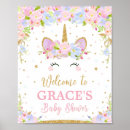 Search for unicorn welcome signs Pink and gold