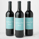 Search for beach wedding wine labels Aqua