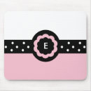 Search for polka dot monogram mousepads Dotted