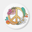 Search for hippie symbols magnets Vintage