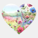 Search for heart and flower stickers Watercolor flowers