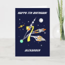 Search for stars and planets birthday cards Out of this world