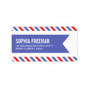 Search for delivery return address labels Blue