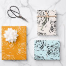 Search for feline wrapping paper Orange