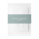 Search for dusty blue invitation belly bands Timeless