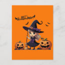 Search for cute witch postcards Pumpkin