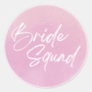 Search for bride squad stickers Pink