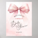 Search for pink baby shower welcome signs posters Coquette