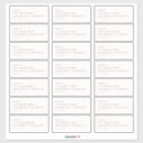 Search for guest list stickers Elegant