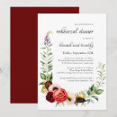 Search for watercolor floral rehearsal dinner invitations Boho