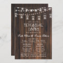 Search for mason jar rehearsal dinner invitations Wood