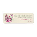 Search for flower bouquet return address labels Whimsical