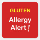 Search for gluten allergy stickers Allergies