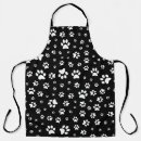 Search for black paw print aprons Pattern