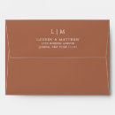 Search for terracotta wedding envelopes Modern